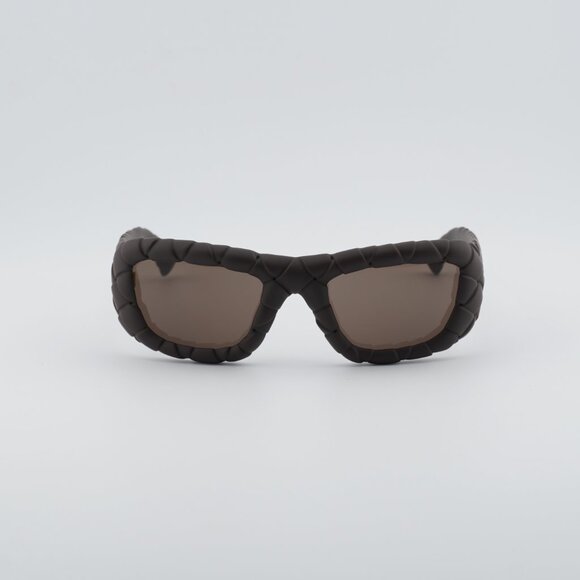 Bottega Veneta BV1303S 007 Sunglasses Brown Square Frame, Brown Lenses main image 9